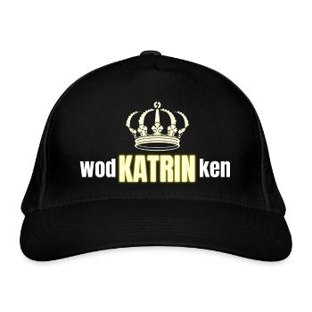 Wodka und Alkohol Spruch für den Vornamen Katrin - Bio-Baseballkappe - Schwarz - Vorne