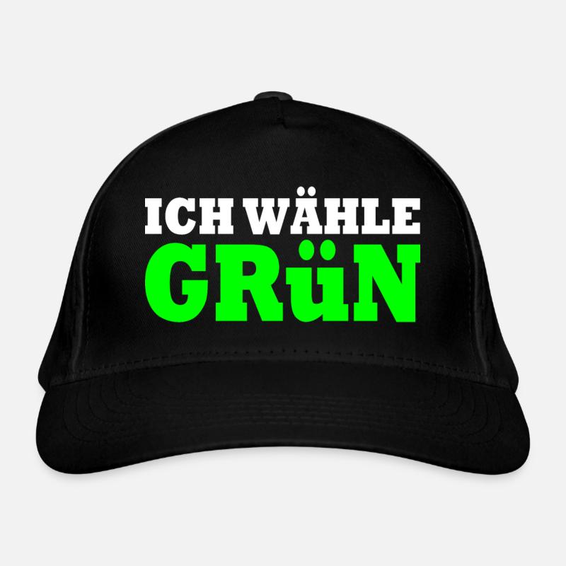 Ich wähle grün Bio-Baseballkappe