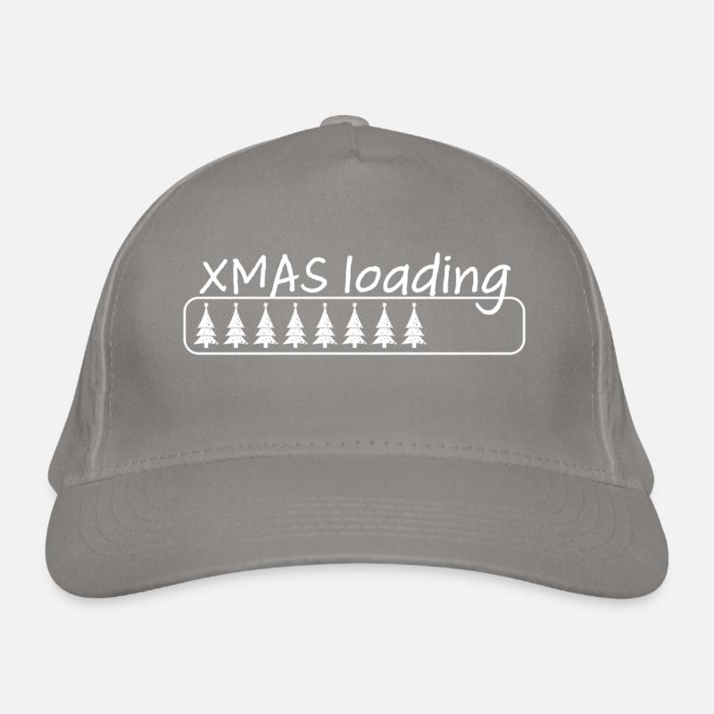 Xmas loading - Bald ist es Weihnachten Bio-Baseballkappe