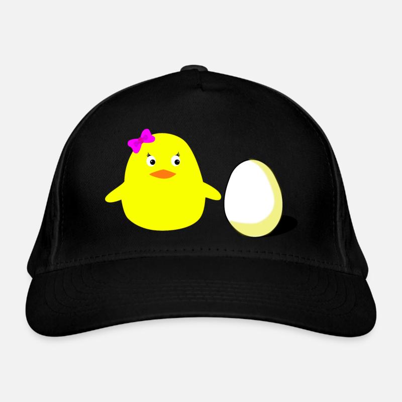 big sister chick - Bio-Baseballkappe - Schwarz