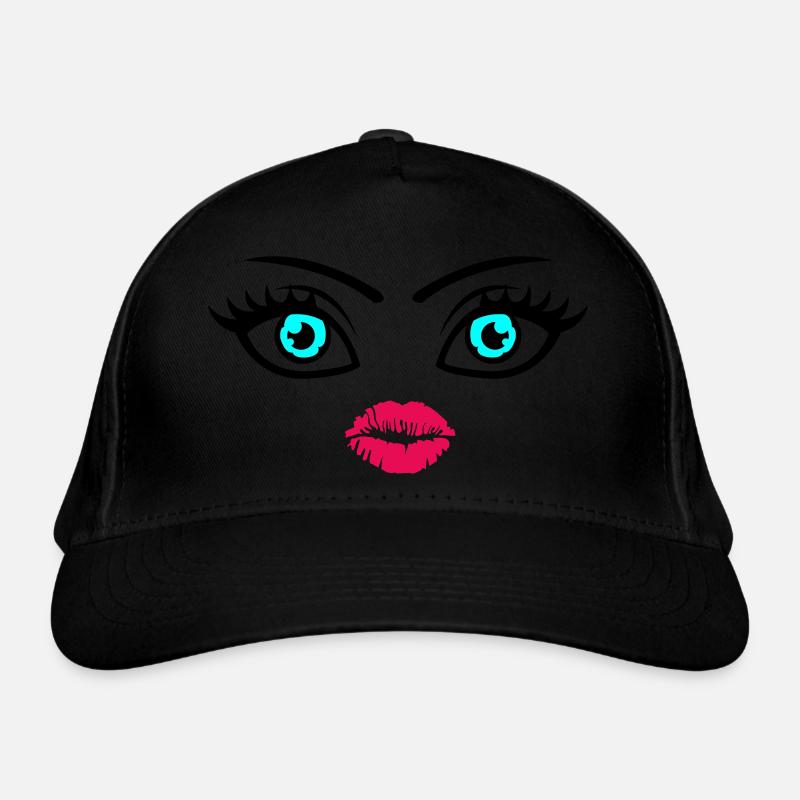 kiss face Organic Baseball Cap