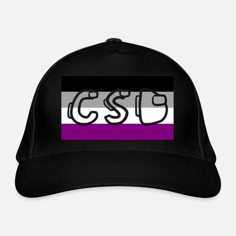 asexual pride csd Organic Baseball Cap