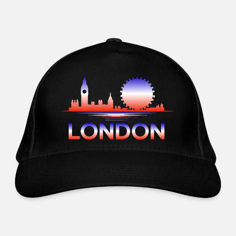 London Skyline Gradient Organic Baseball Cap