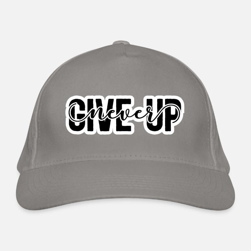 Never Give Up Bio-Baseballkappe