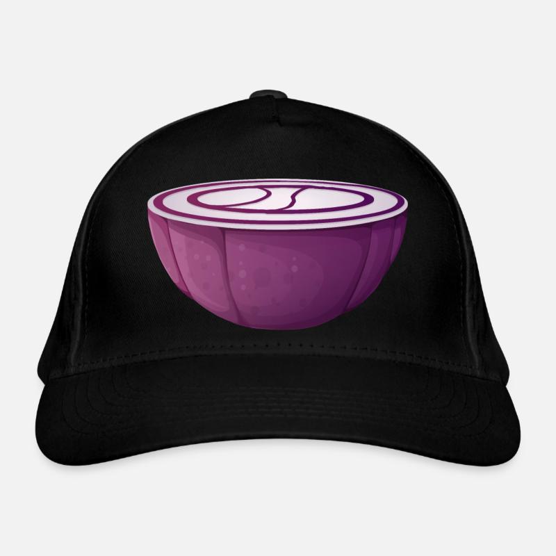 onion onion veggie gemuese vegetable1 Organic Baseball Cap