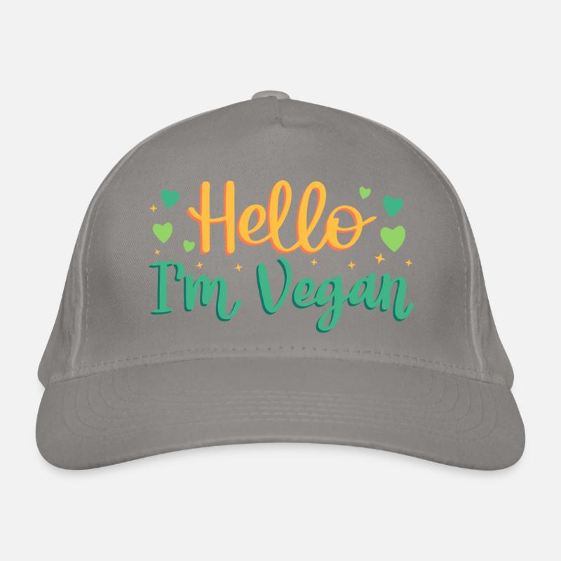 Hallo, ich bin Veganer Bio-Baseballkappe