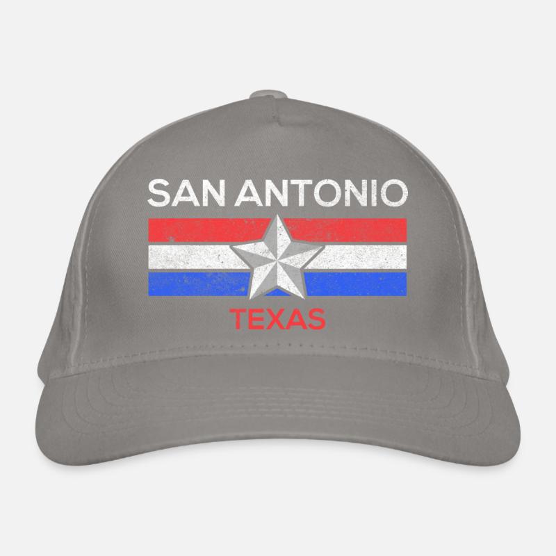 San Antonio flag design for proud Organic Baseball Cap