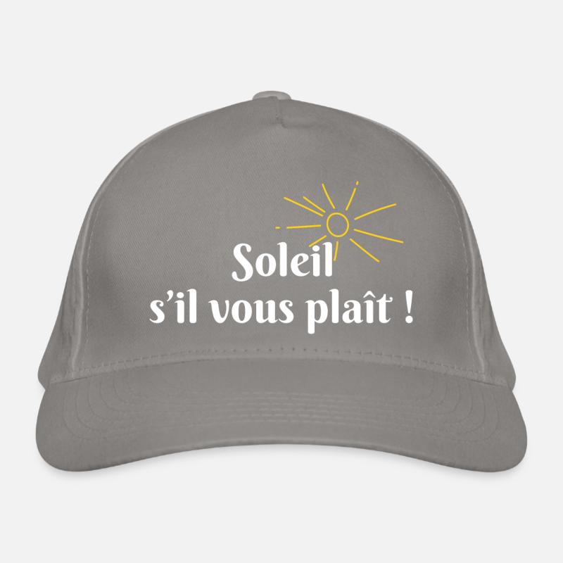 Soleil s’il vous plaît Casquette classique bio