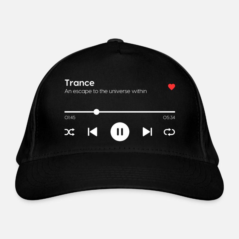 Trance - Organic Baseball Cap - black
