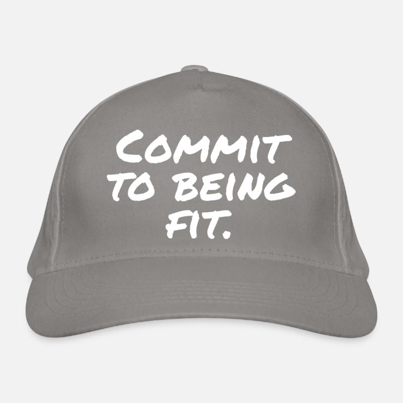 Commit to being fit Organic Baseball Cap