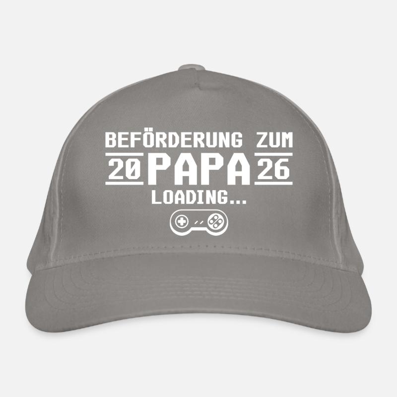 Werdender Papa 2026 loading - Vater Bio-Baseballkappe