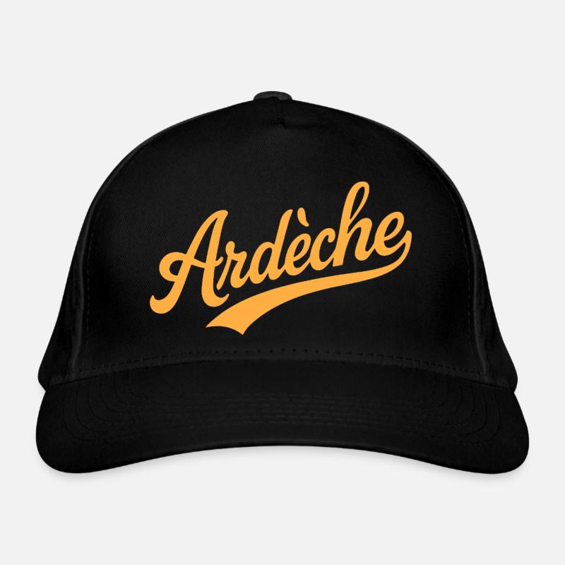 Ardèche Schriftzug Bio-Baseballkappe