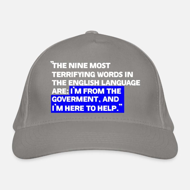 Paradoxical State Aid Quotes Organic Baseball Cap