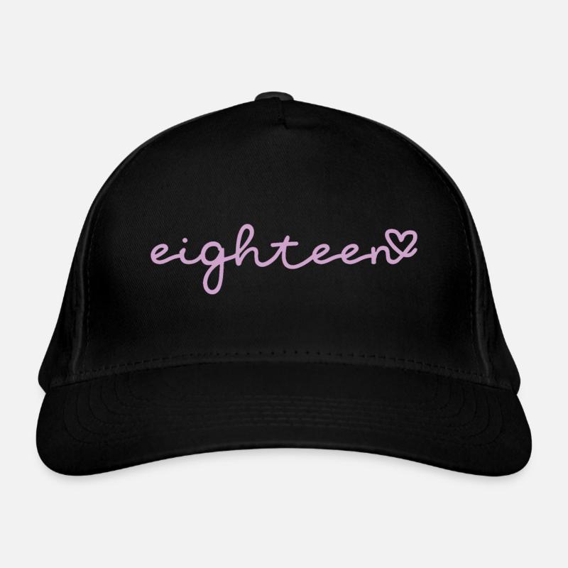 eighteen purple Organic Baseball Cap