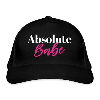 Absolute Babe - Organic Baseball Cap - black - Front