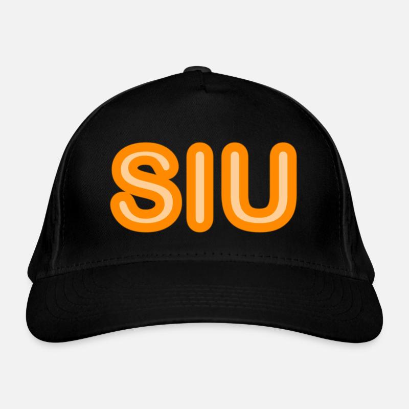 Jugendwort - Siu - Neonschrift in orange Bio-Baseballkappe