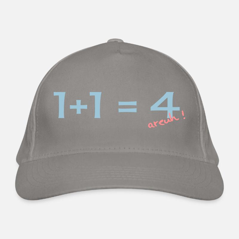 1 + 1 = 4 Organic Baseball Cap