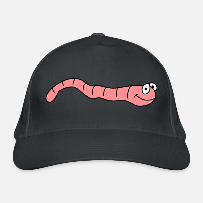 Funny Worm Bio-Baseballkappe