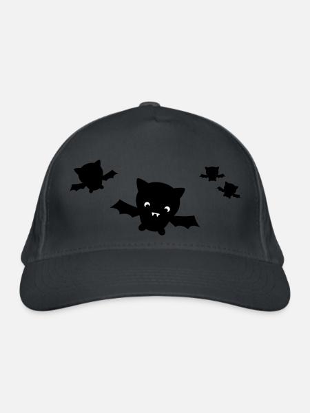 Halloween Fledermaus - Bio-Baseballkappe - Graphite