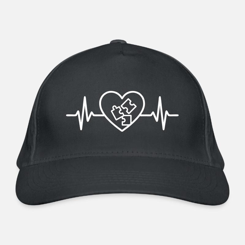 Pièce de jeu de puzzle de coeur Casquette classique bio