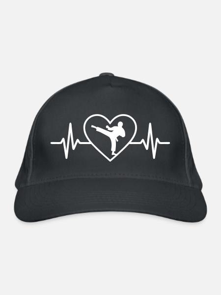 Herz-Karate - Bio-Baseballkappe - Graphite