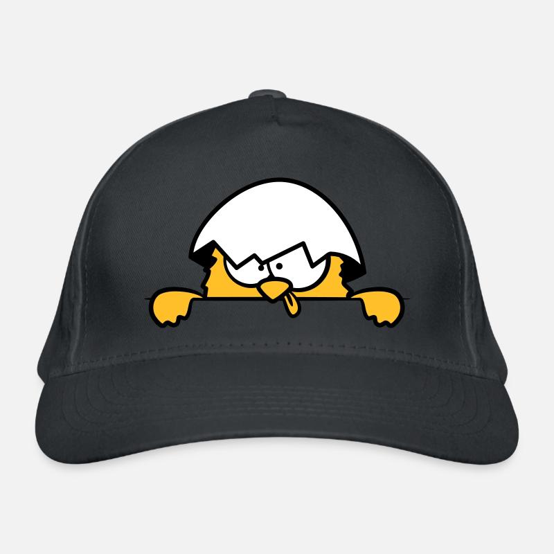 Poussins fous derrière le mur Casquette classique bio