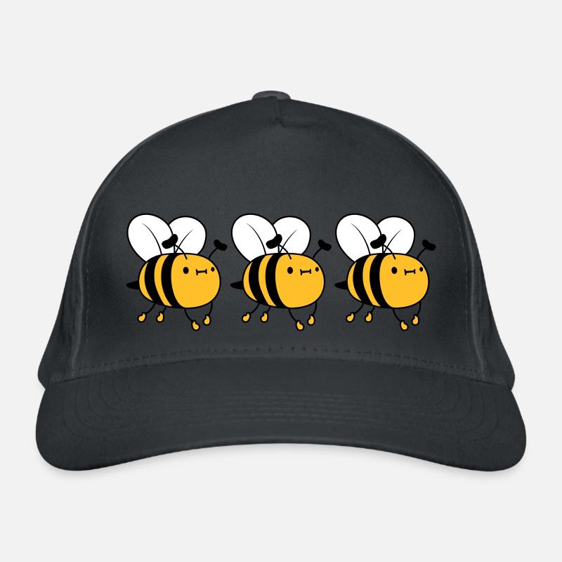 3 fleissige Bienen Bio-Baseballkappe