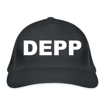 Steht hier DEPP? - Bio-Baseballkappe - Graphite - Vorne