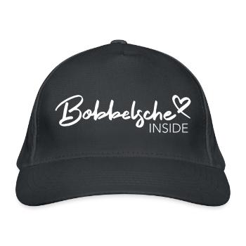 Bobbelsche Inside / Toile de jute / Bébé - Casquette classique bio - gris graphite - Devant