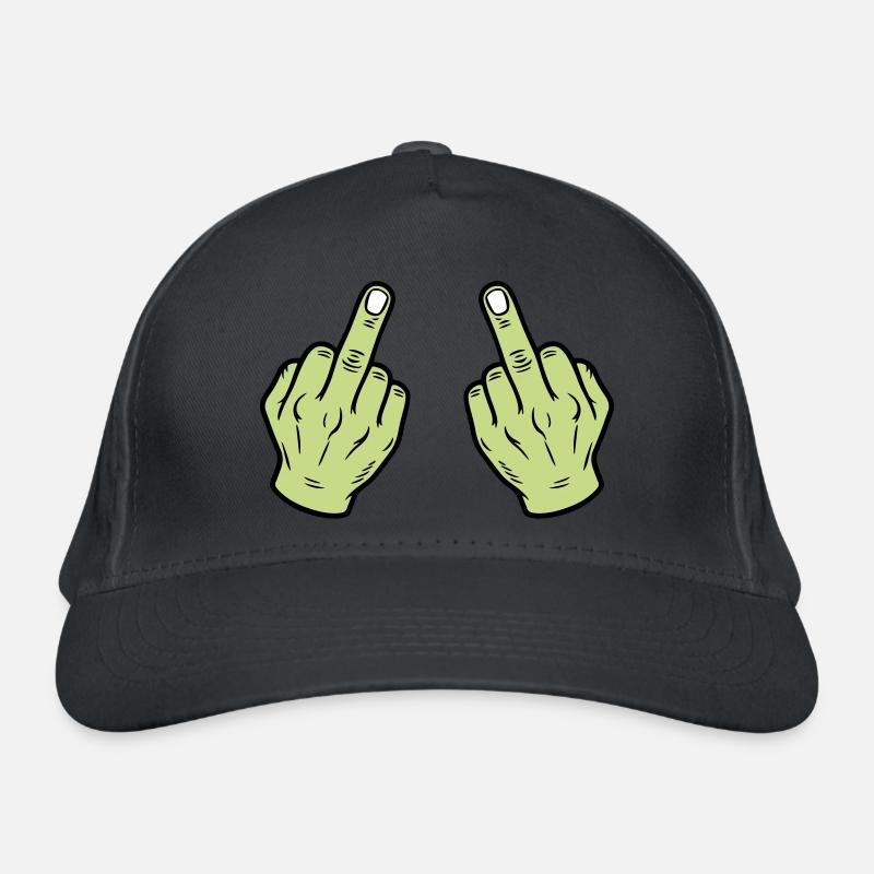 Doigt du milieu main coquine Casquette classique bio