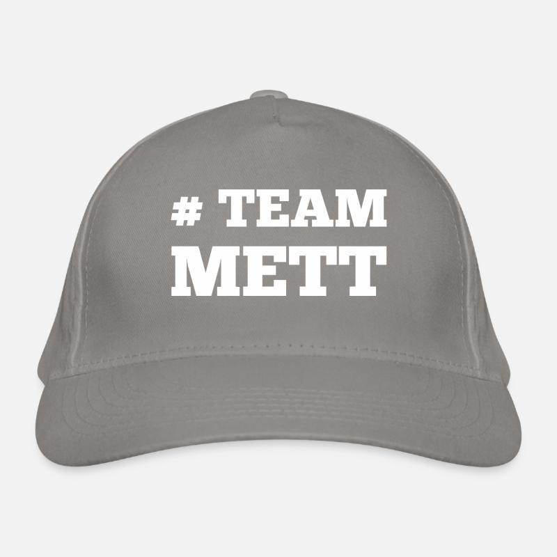 Team Mett Hackfleisch Hackepeter Mettbrötchen Mett Bio-Baseballkappe