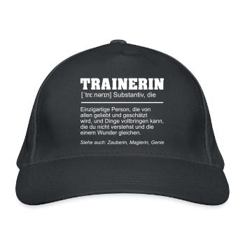 Trainerin Definition - Bio-Baseballkappe - Graphite - Vorne