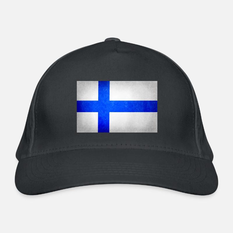Drapeau de la Finlande, drapeau de la Finlande Casquette classique bio