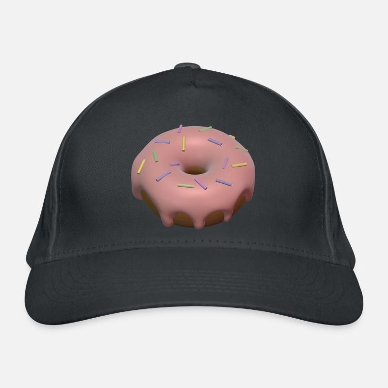 3d donut Organic Baseball Cap