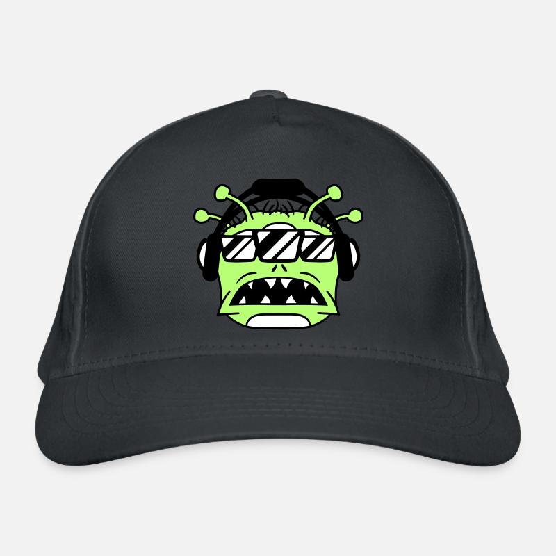 DJ Alien Alien Horror Halloween Party Head Organic Baseball Cap