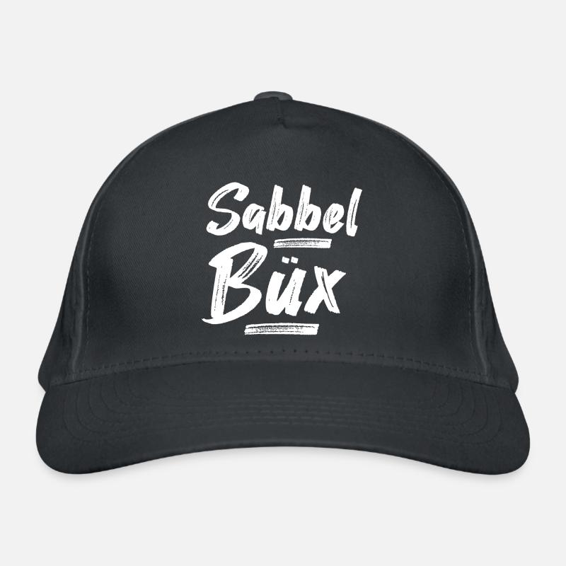 Sabbelbüx Plattdeutsch - Bio-Baseballkappe - Graphite