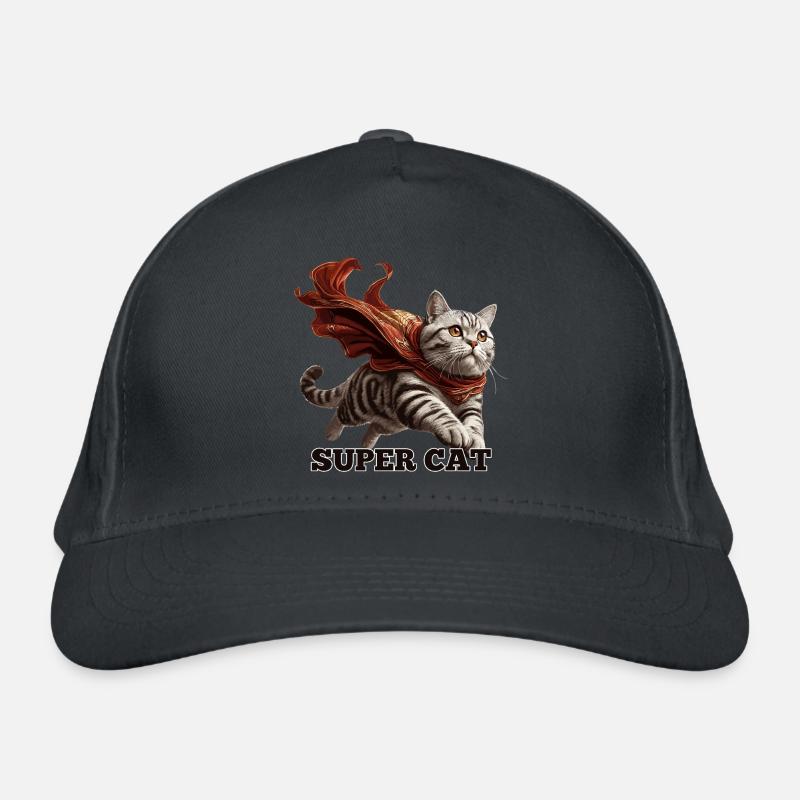 Super Katze Britisch Kurzhaar BKH getigert Bio-Baseballkappe