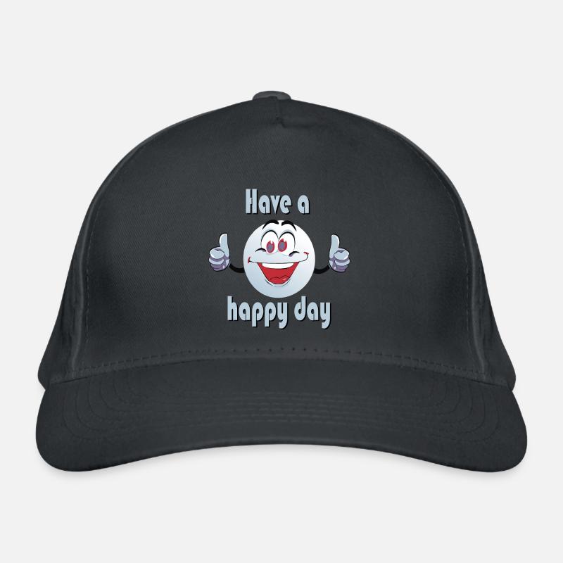 Bonne journée - Smiley Casquette classique bio