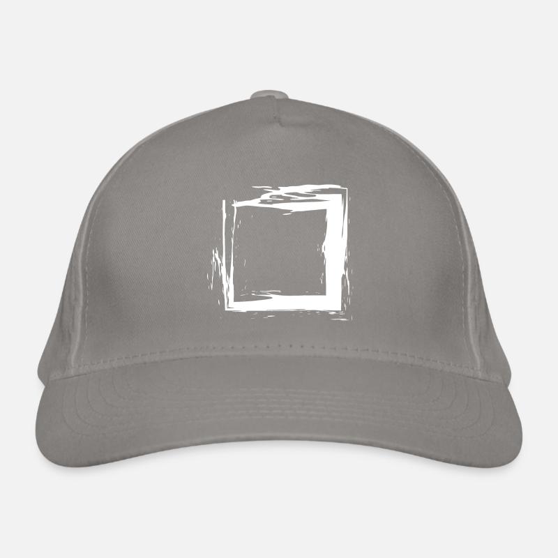 Viereck Quadrat Design Buerste Variante 2 Organic Baseball Cap