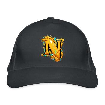 Lettre initiale Nom N - Casquette classique bio - gris graphite - Devant