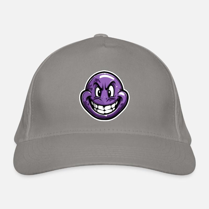 Face violet laugh grimly Organic Baseball Cap