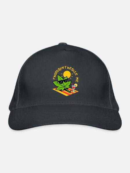 Photosynthesize me - Bio-Baseballkappe - Graphite - Vorne