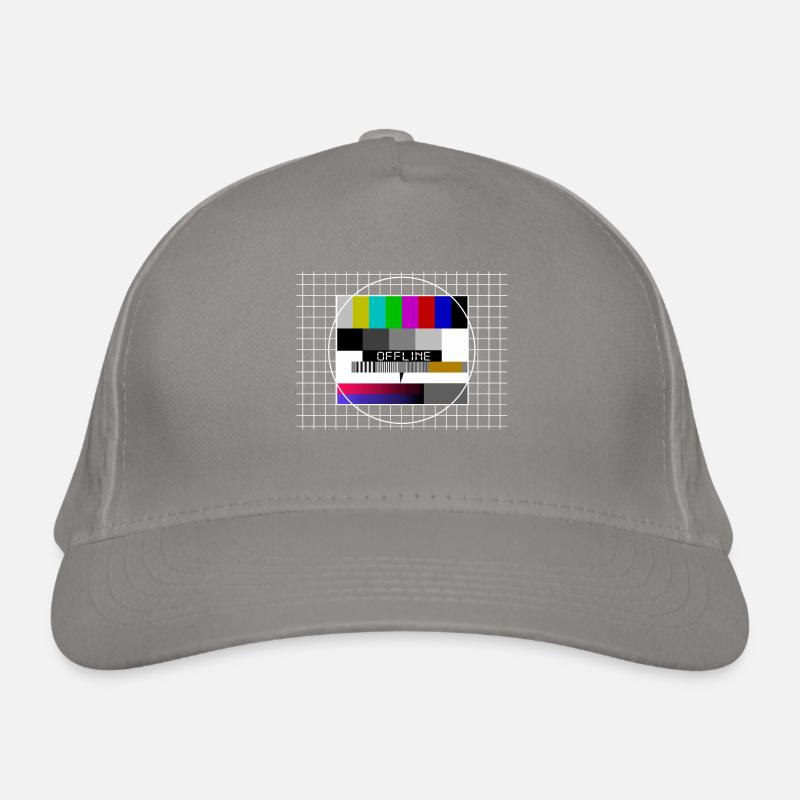 offline, internet, Testbild, tv Bio-Baseballkappe