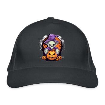 Chihuahua mignon dans la magie d’Halloween - Casquette classique bio - gris graphite - Devant