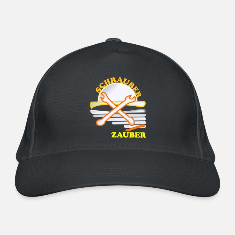 Schrauber Zauber Logo - Bio-Baseballkappe - Graphite