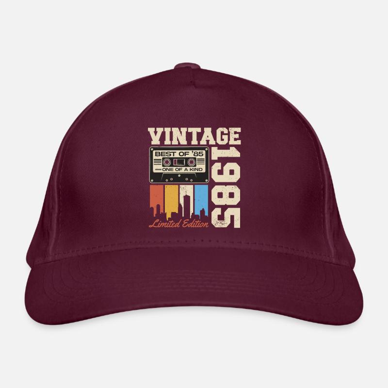Vintage 1985 Geburtstag Retro Geschenk Bio-Baseballkappe