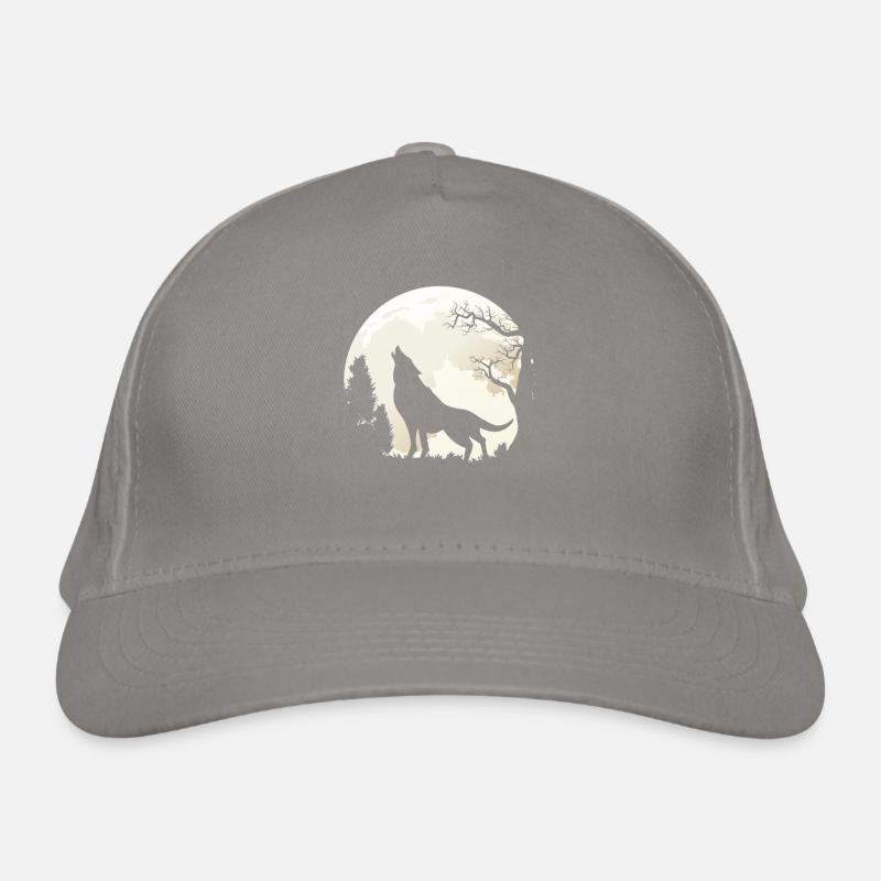 Loup au clair de lune Casquette classique bio