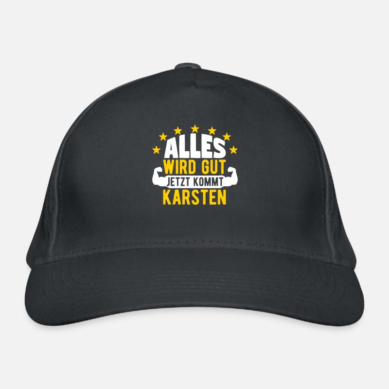 Karsten - Alles wird gut jetzt kommt Karsten Bio-Baseballkappe