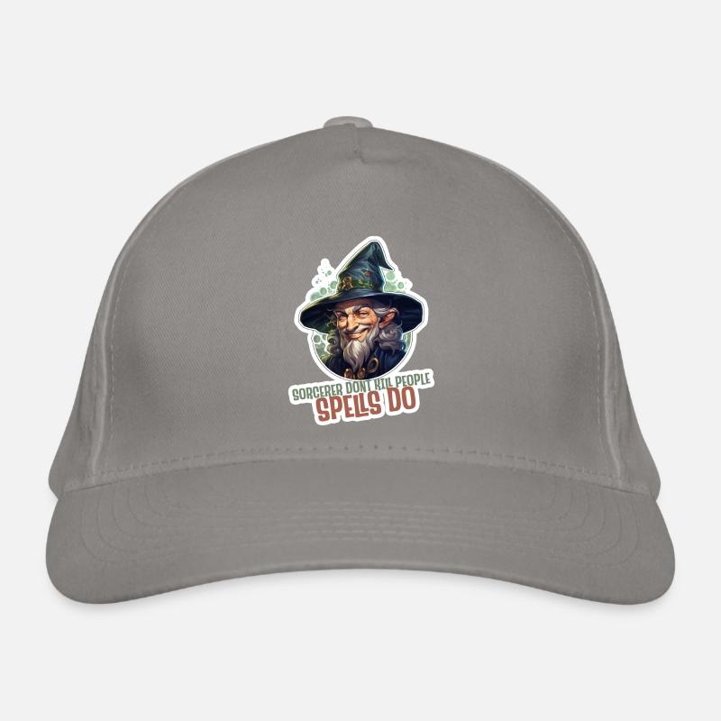 Mage ou sorcier avec slogan de jeu de rôle Casquette classique bio