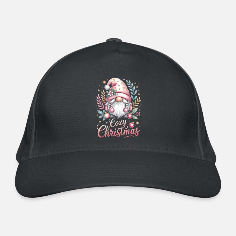Cuddly Christmas Gnome Organic Baseball Cap